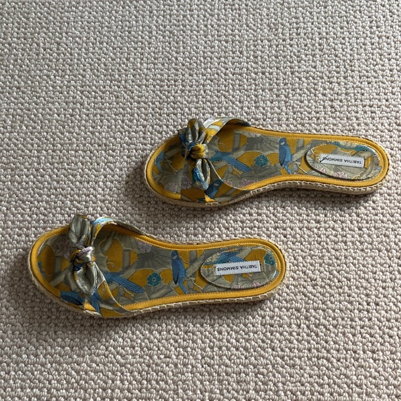 Tabitha Simmons espadrille silk slides - Picture 5 of 7
